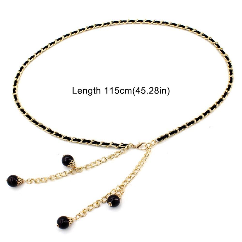 Metallhaken Taillenkette Verstellbare Kette Taillenband Leder Metallkette Gürtel Taillendekoration