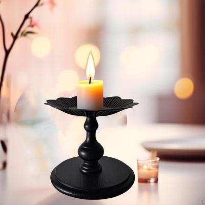 Pillar Candle Holder Plate for Wedding Party Living Room Home Decoration Flower