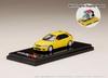 HJ64 Scale Honda Civic Type R Sunshine Yellow with Engine Display Model 1/64 (EK9) (Assembled)