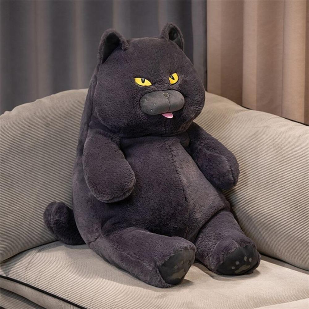 Soft Cat Plush Doll Fluffy Cat Stuffed Toy British Shorthair Cat Plush  Children's Toys