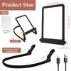 Neck Wear Magnifying Glass with Light Dimmable Elderly Reading Magnifier LED Magnifying Senior Low View