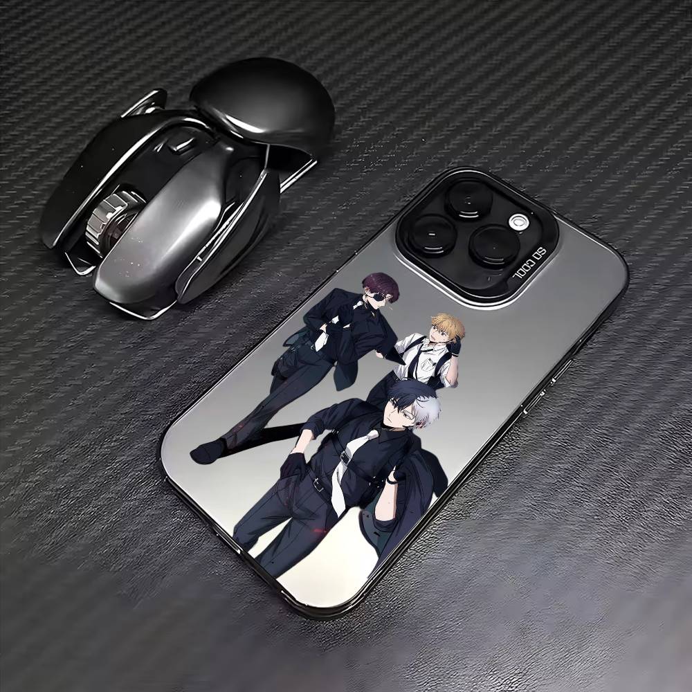 

Аниме W-Wind B-Breaker Чехол для телефона для iPhone 17, 16, 15, 14, 13, 12, 11 Plus, Pro Max Цветной Серебряное покрытие Внутренняя крышка iPhone13PROMAX