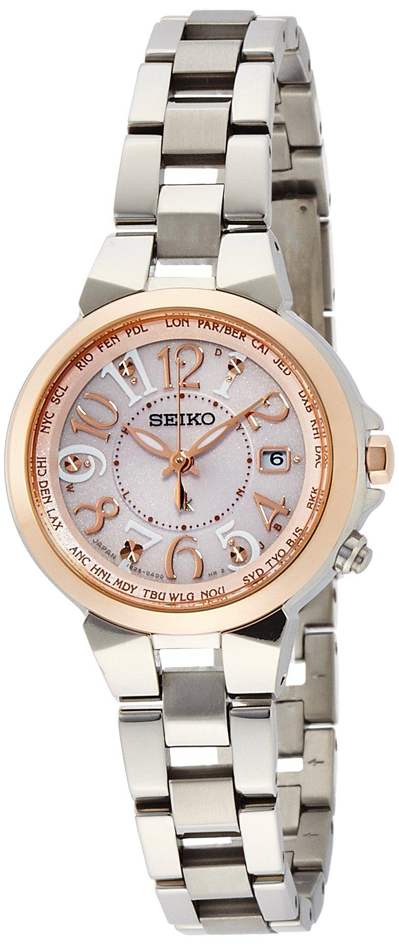 

[Годинник Seiko] Lucia Solar Radio Titanium Model Sapphire Glass Super Clear Coating SSQV004 Women Silver