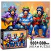 500/1000pcs Paper Jigsaw Puzzles Exquisite Toys Handmade Decoration Brain Challenge Parent- Time Jigsaw Game Handmade Decoration Nature Landscape Puzz