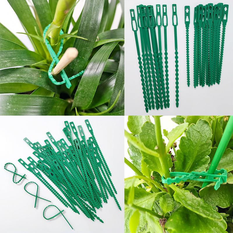 Garden Cable Ties Reusable Plant Vine Tree Shrubs Support Fastener Locking Nylon Adjustable Zipper Cables Ties Organizer Tools