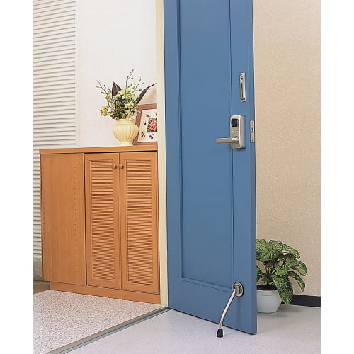 Seiei Neo Gachitto Door Stopper, Silver, 7 x 25 x 4.5 cm