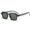 Ins Popular Square Sunglasses Women Men Rivets GREEN Shades Punk Blue Sun Glasses UV400 Vintage Luxury Brand Eyeglasses