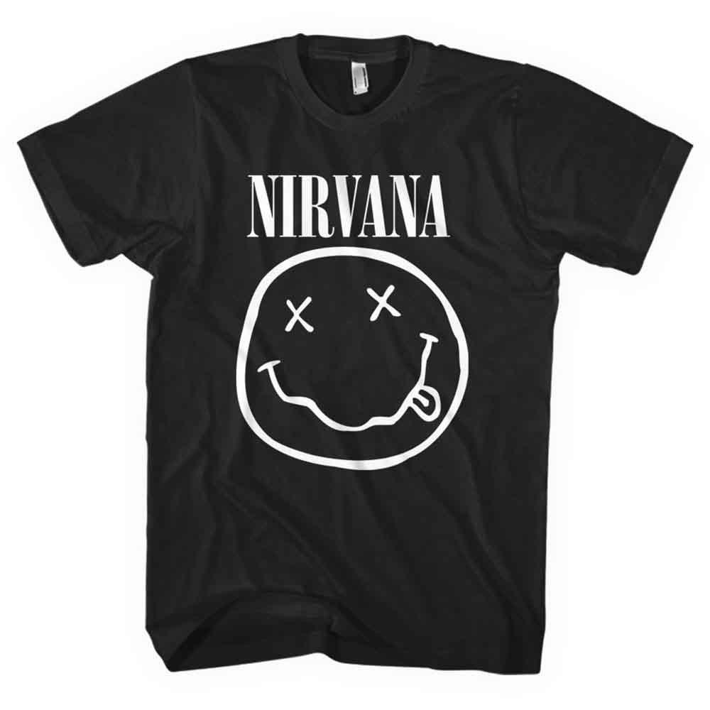 

26 Nirvana White Logo Licensed T-Shirt Men s- Unisex T-Shirt XXL
