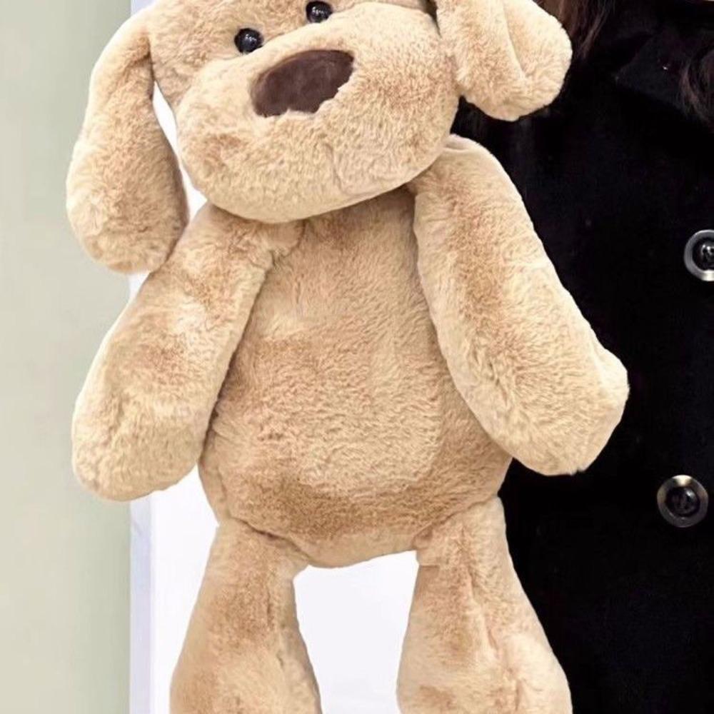 PP Cotton Milk Dog Doll Plush Fluffy Puppy Stuffed Doll Brown Puppy Plush Toys  Christmas