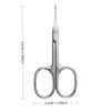 Professional Stainless Steel Cuticle Scissors & Beauty Scissors Nail Cuticle Trimmer Cuticle Cutter1pc Pointed Curved Blade