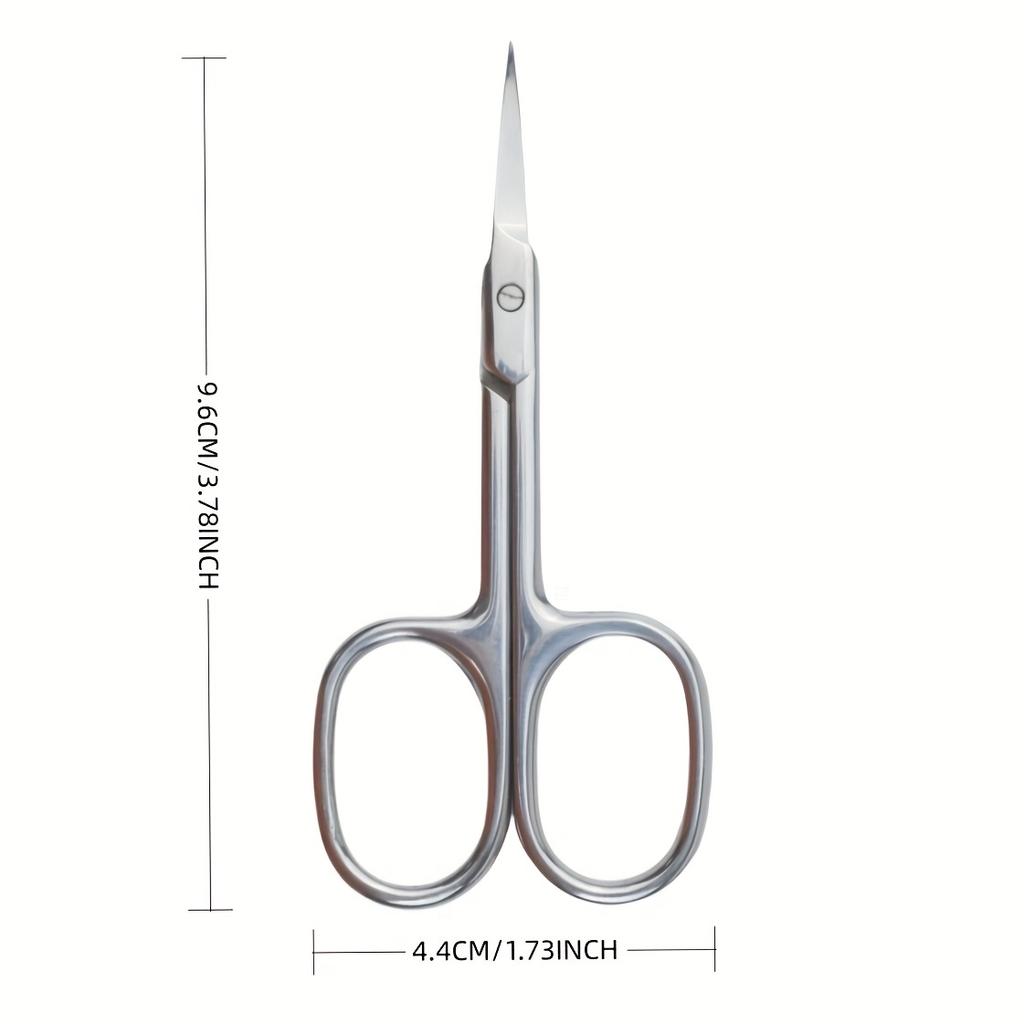 Professional Stainless Steel Cuticle Scissors & Beauty Scissors Nail Cuticle Trimmer Cuticle Cutter1pc Pointed Curved Blade
