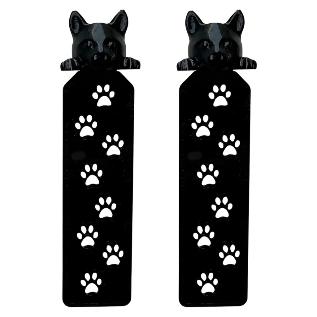 2Pcs Kitten Themed Plastic Bookmarks Textbook Novel Page Holder For Books Notebooks Diaries Journal Planner Documents
