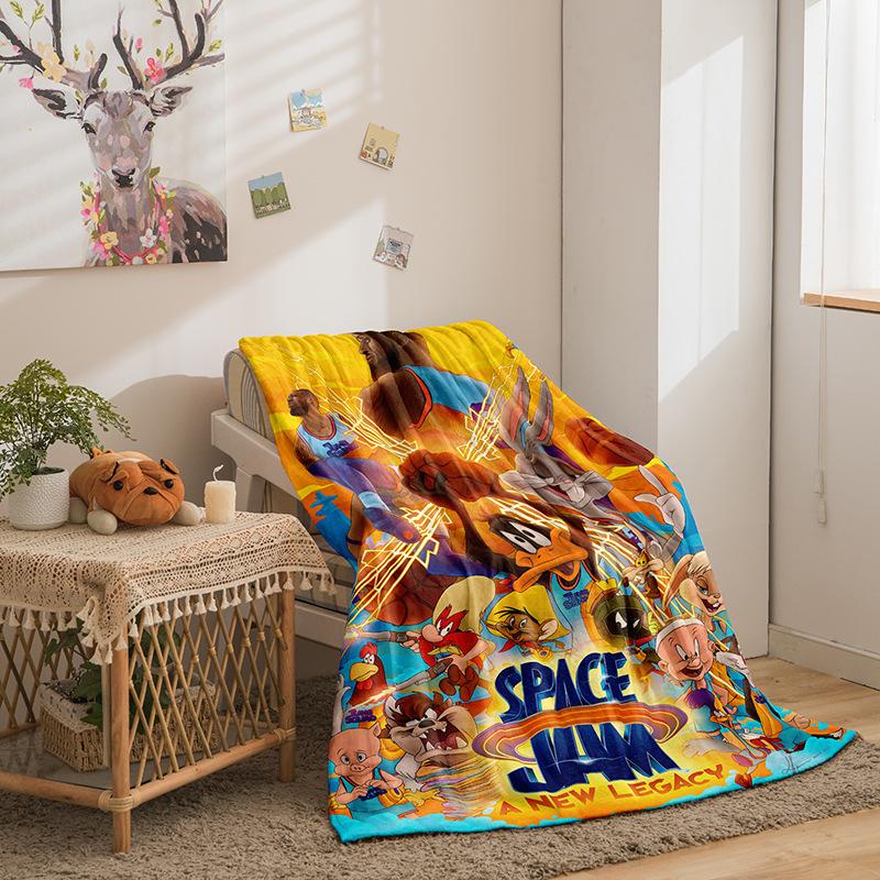 Cartoon Basketball Star Series Double-Sided Flannel 3D Digital Printing Blanket Blanket