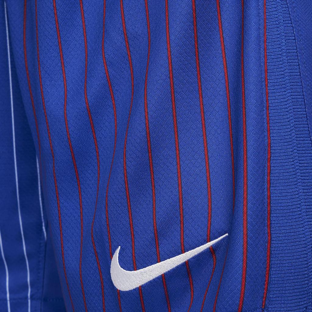 Nike FFF 2024 Stadium Away Soft Comfortable Moisture-Wicking Elastic Mid-Rise Slim Fit Soccer Pants Men Bottoms Bright-Blue FJ4294-452