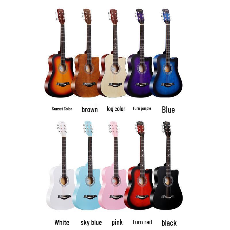 38-Inch Carbon Fiber Folk Guitar for Beginners