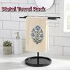 Non-Slip S-Shape Towel Stand Weighted Base Standing Towel Rack  Vanity Countertop