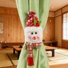 Christmas Curtain Tie Clips Set Easy Installation Santa Claus Snowman Shape Holiday Season Curtain Tiebacks Holiday Decoration