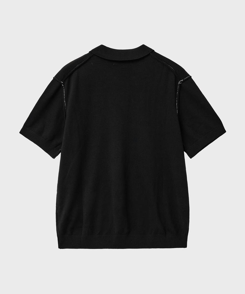 NOIRER Low Cut Polo Knit (Black)
