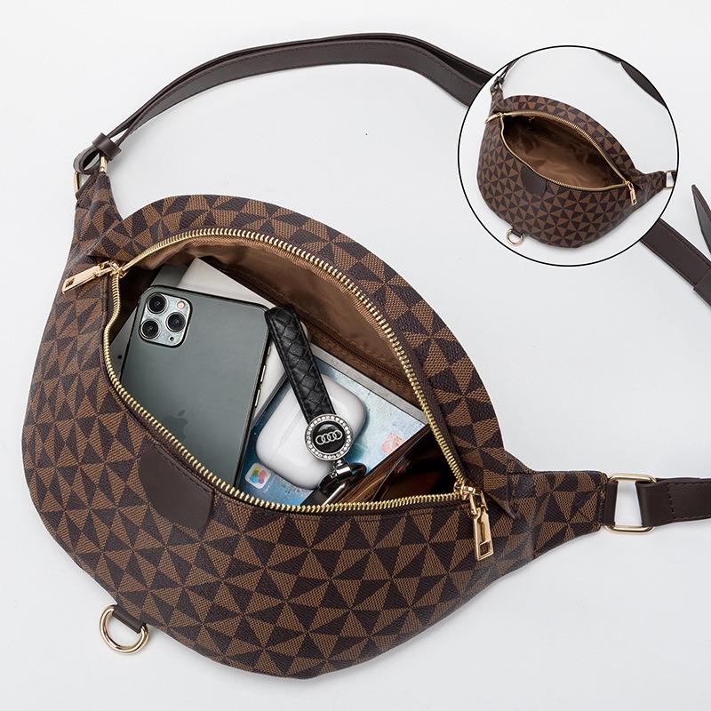 Neuer Street-Trend Brusttasche Retro Unisex Bauchtasche Lässig Brusttasche Crossbody Schulter Knödeltasche