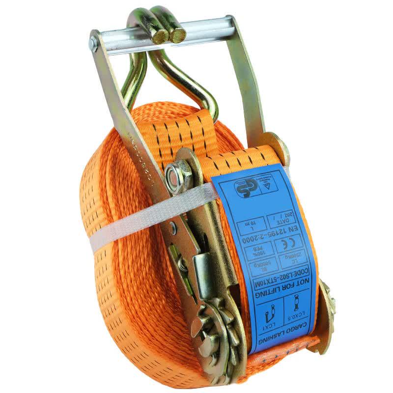 Heavy-Duty Ratchet Tie-Down Strap with Double Hooks 3 meters