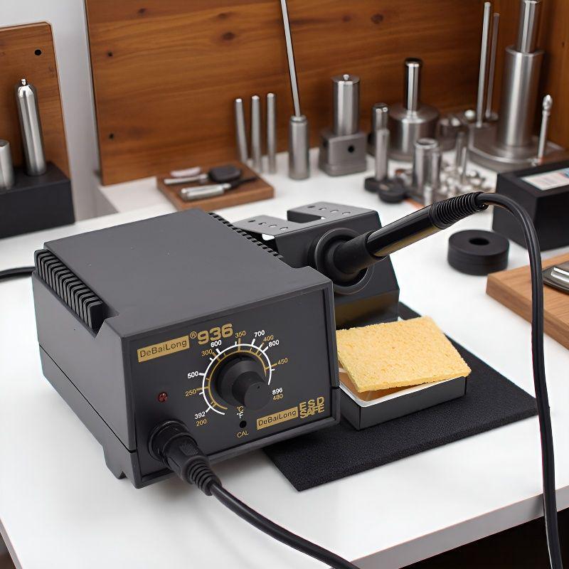 936 Soldering Station Set: 60W Adjustable Temperature Electric Soldering Iron for Household Use