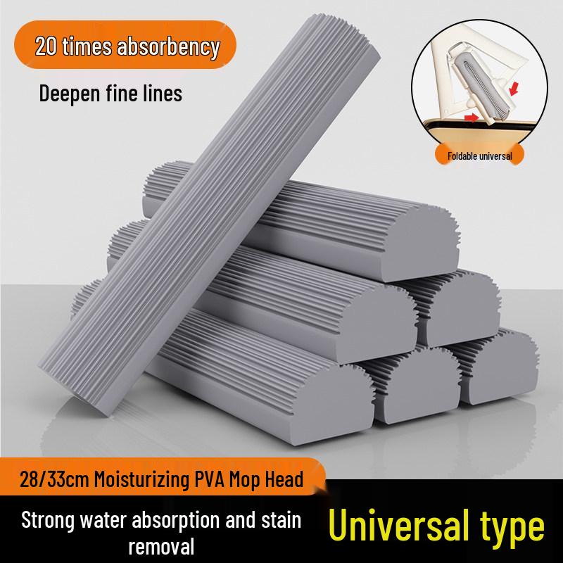 Universeller Faltbarer PVA Schwammmoppkopf Ersatz - Starke Wasseraufnahme