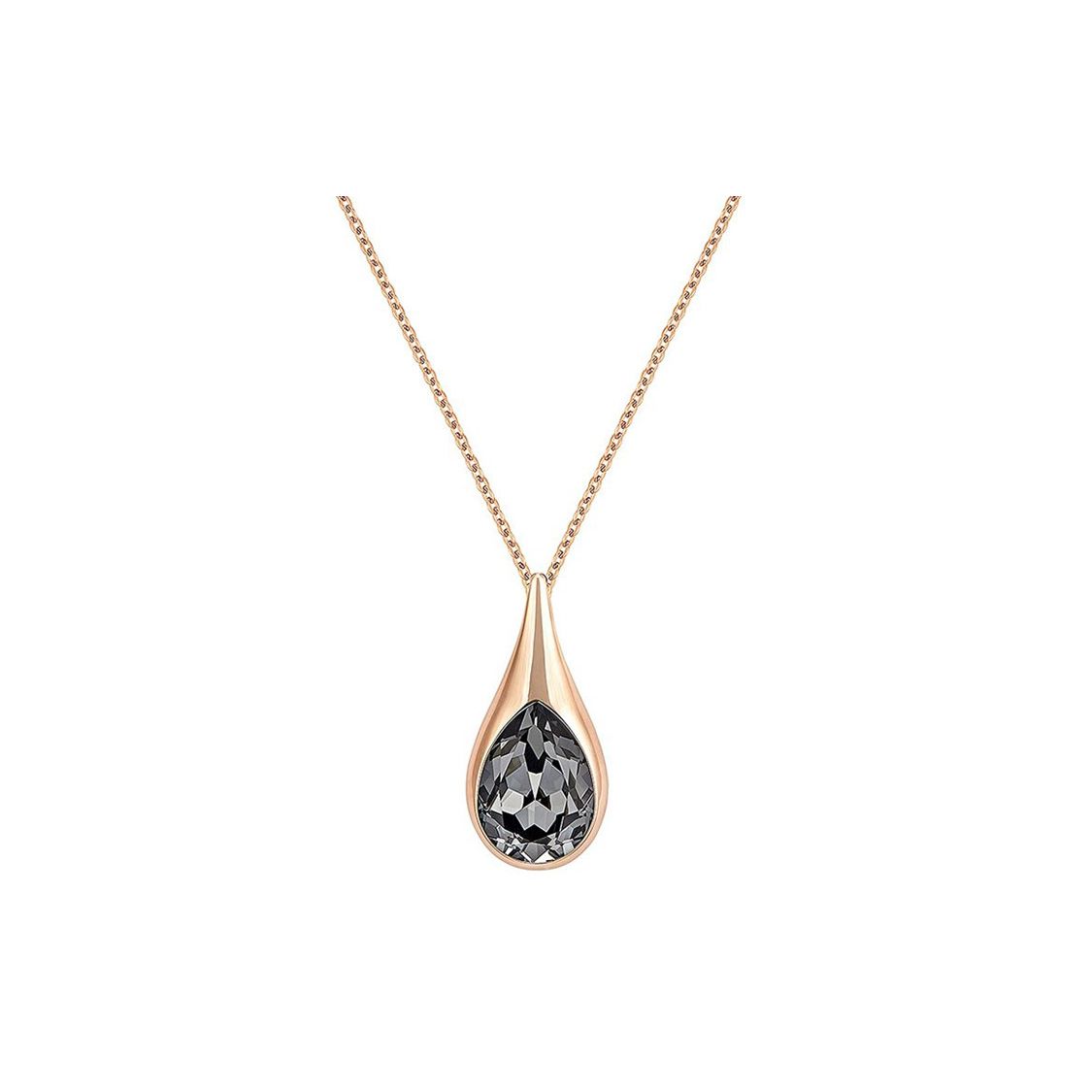 Swarovski Drop Water Drop Exquisite Crystal Necklace Women necklace 5158849 Black,F