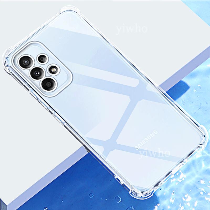 Husă Transparentă Pentru Samsung Galaxy A23 5G Husă Groasă Rezistentă la Șocuri Silicon Moale Husă Telefon pentru Samsung A23 4G 6.6" A235F A236U a 23