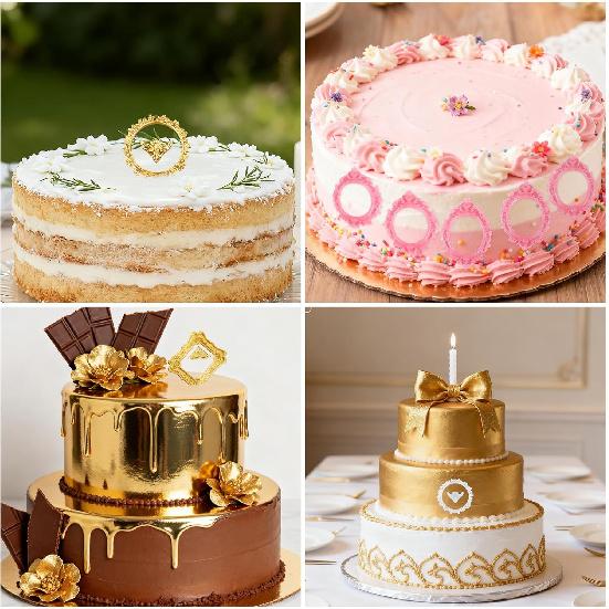 4pcs Photo Frame Silicone Molds, Pink Vintage Picture Frame Baroque Style Air Dry Clay Fondant Mold for Baking Chocolate Candy Desserts Polymer Clay