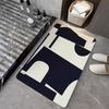 Simple and Creative Diatom Mud Soft Cushion Bathroom Washroom Door Moisture-wicking Easy To Dry Foot Mat Entry Door Slip-resistant Mat