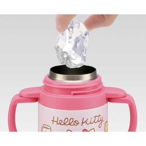 Skater Hello Kitty 70s Two Handed Straw Stainless Steel Mug Bottle Water Bottle Stainless Steel Bottle 240ml Stwm3