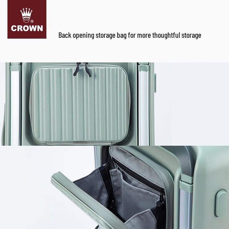CROWN 20-Inch Aluminum Frame Carry-On Luggage