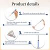 Kit 13 Bucăți Ac cu Perforare Instrument Ac cu Perforare pentru Broderie Ace cu Perforare cu Mânere Kit Broderie cu Ac cu Perforare pentru Meșteșuguri DIY