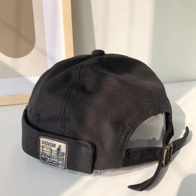 Fold Skullcap Retro Men Sailor Cap Women Warm Roll Cuff Bucket Cap Brimless Hat