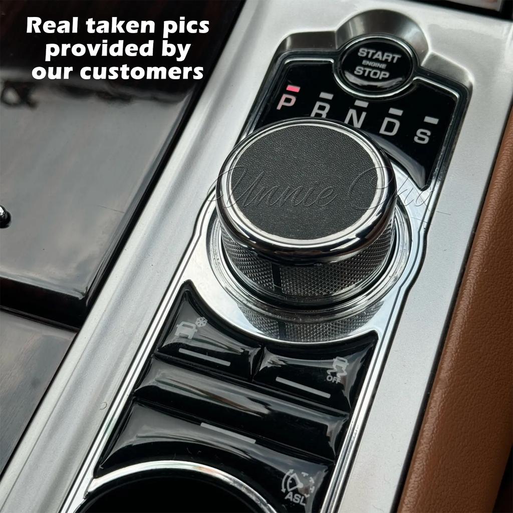 Black Epoxy Button Sticker for Jaguar XF X250 XK XKR XJ XJL Car Interior Refinishing Trim Cover for Dashboard Center Console