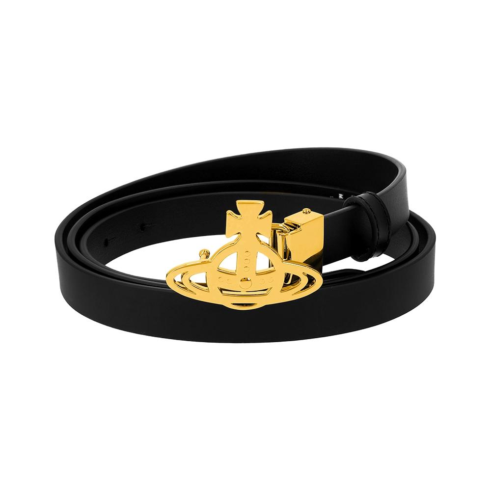 Vivienne Westwood Small Line Orb Buckle Belt 8201007bw L009x N401
