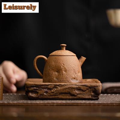130ML Handmade Sauce Glazed Ceramic Teapot Creative Tea Infuser Pot Tea Maker Kettle with Ball Hole Teaset Supplies Ornaments