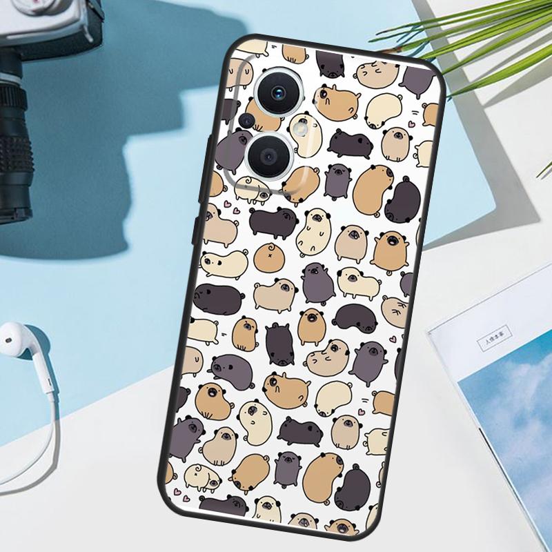 Funny Pug Dog Cover For OPPO Reno 8 7 Lite 10 11 12 13 14 Pro 11F 12F 13F 14F OPPO Find X8 X5 X9 Pro Case