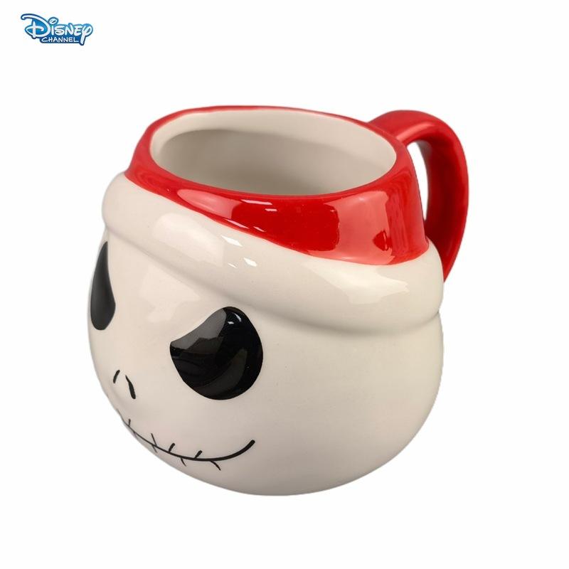 Disney The Nightmare Before Christmas Halloween cartoon ceramic mug Jack spoof cup Christmas Sally horror cartoon skull gift cup