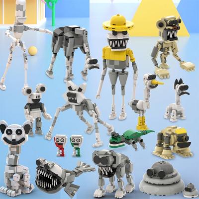 Horror Game Zoonomaly Action Figure Building Blocks Kit Anime Figure Cat Panda Elephant Koala Monkey Monster Toys Gift for Kid