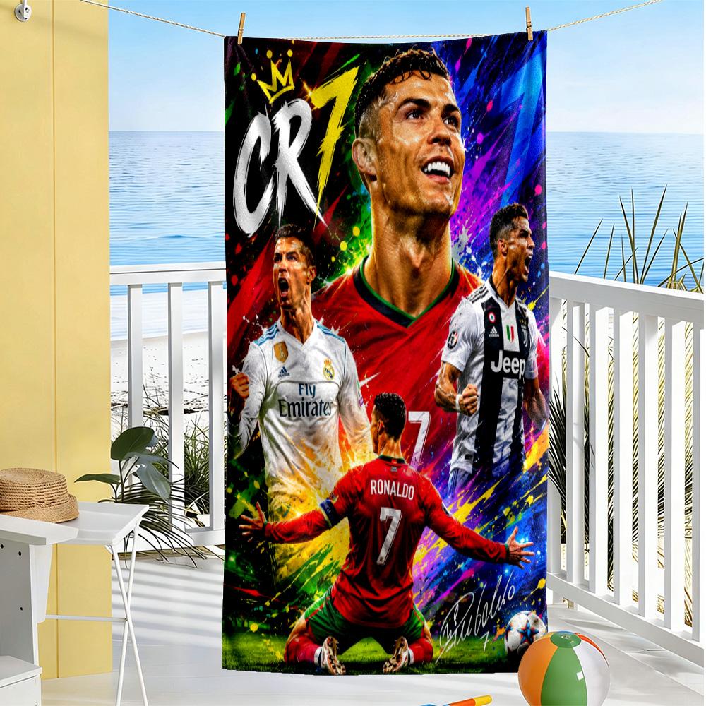 Ronaldo's Iconic Moment Beach Towel Soft Durable Quick-Dry Comfortable Lightweight