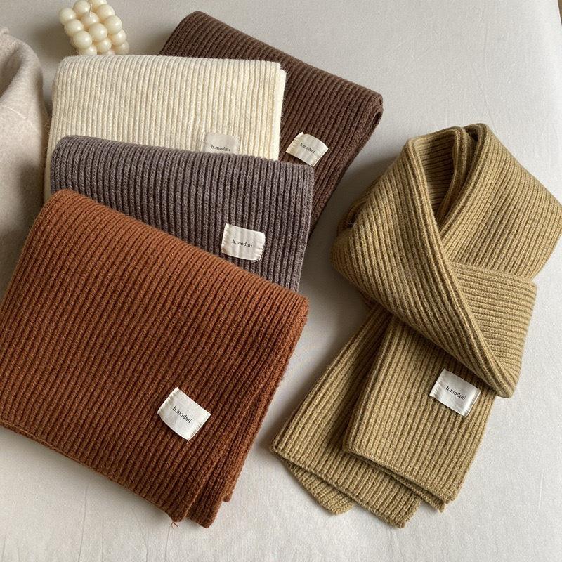 Women Winter Warm Luxury Imitation Cashmere Scarves Solid color Fashion Shawl Wrap Ladies Blanket Foulard Pashmina Bandana Scraf