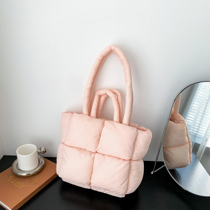 Winter For Women Space Cotton Handbag New Casual Women Shoulder Bags Down Fashion Female Clutch Handbags