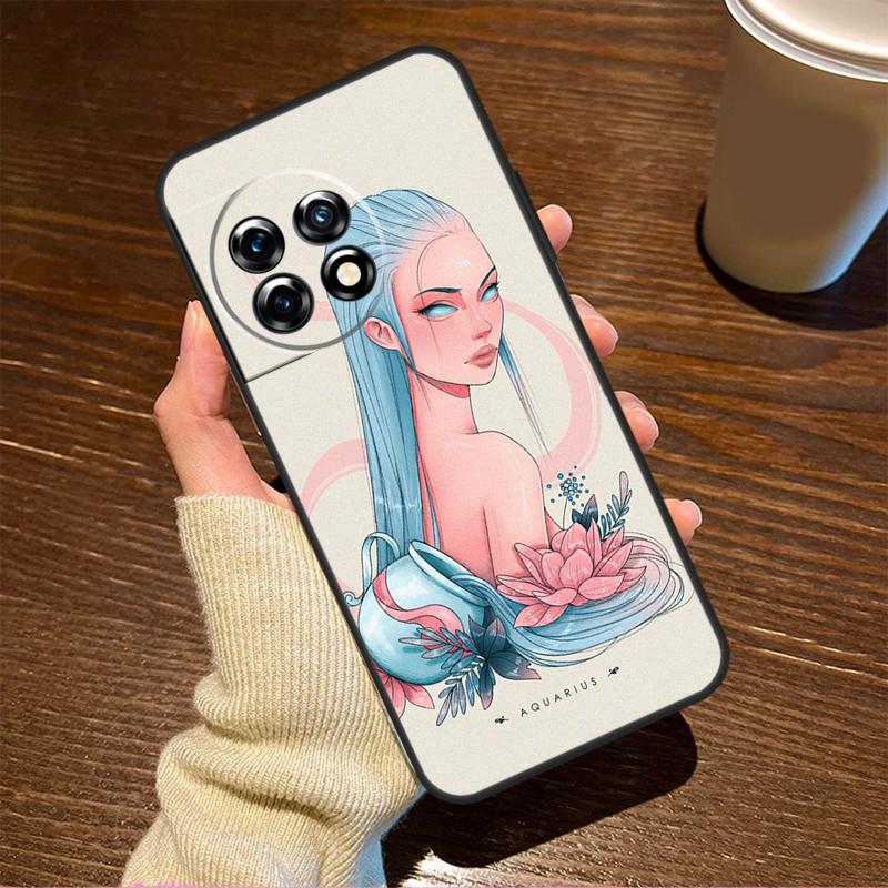 Horoscope Girl Scorpio Taurus Virgo For OnePlus Nord CE 5 2 3 4 Lite N20 N30 Case For OnePlus 15 R 13 12 11 8T 10T 13T 12R 13R