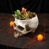 Eye Catching Skull Styles Resins Plant Pot Gothicism Skull Resins Halloween Flower Pot for Succulents And Small Plant