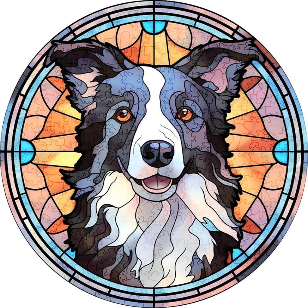 Animal Jigsaw Puzzles 300Pcs Wooden For Adults Kids Birthday Gifts Unique Dog Puzzle 3D Family Games Toys A3,A4,A5 Size