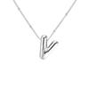 Stainless Steel 18K Gold Plated Alphabet Pendant Necklace