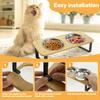 15° Tilted Pet Raised Bowls Stable Support Raised Cat Bowl Stainless Steel With 3/2PCS Bowl Anti Vomitting Dog Food Water Bowl