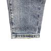 Men's 2024 Trendy American Retro Blue Slim-Fit Washed 9-Point Jeans