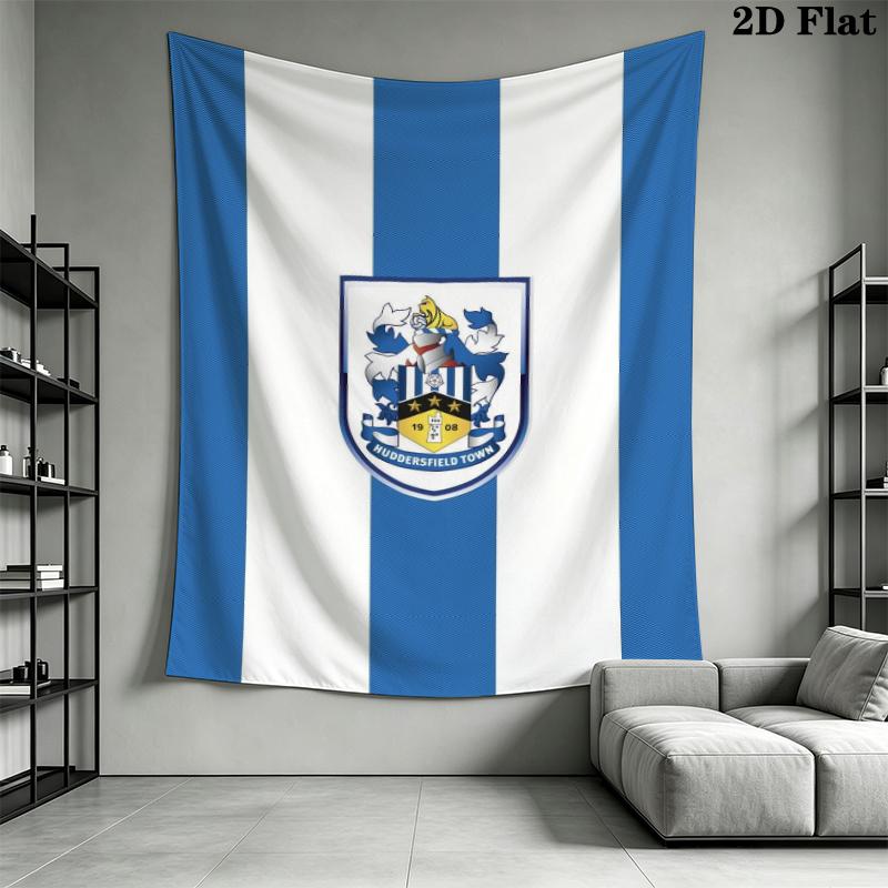 Huddersfield Town Wall Tapestry Aesthetic Wall Hanging Printed Fabric Blanket Decorative Tapestries for Bedroom Living Room Home Decor